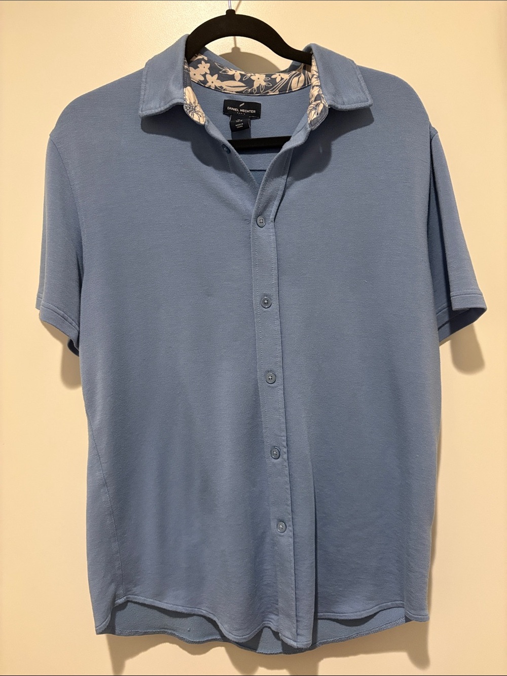 Daniel Hechter Light Blue Short-Sleeve Button Down Shirt